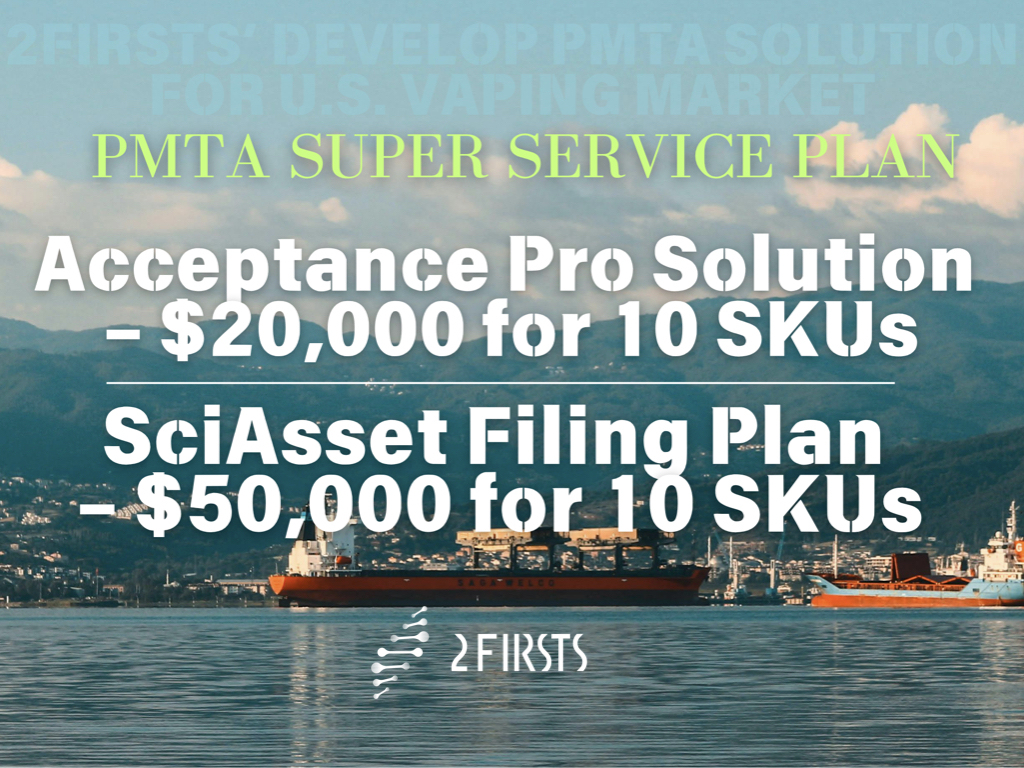 2Firsts Exclusive PMTA Product: PMTA SUPER MODULE PLAN