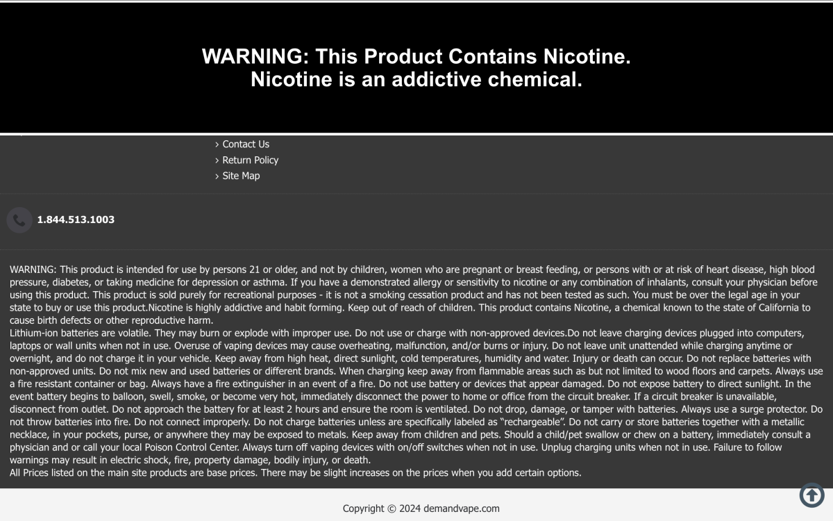 2Firsts观察|DEMANDVAPE等美国知名电子烟经销商网站启动注册制度,仅对企业开放