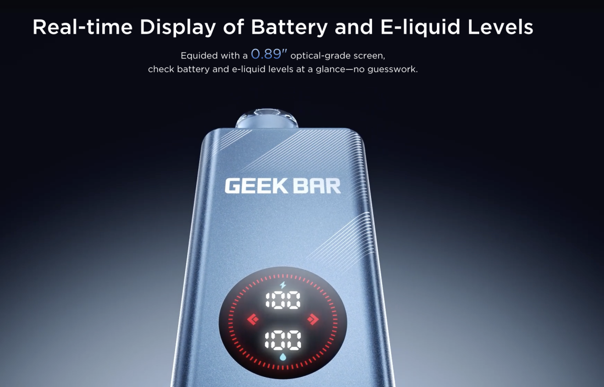 产品|32K抽吸口数+小尺寸圆形屏幕 GEEKBAR在美新推电子烟产品