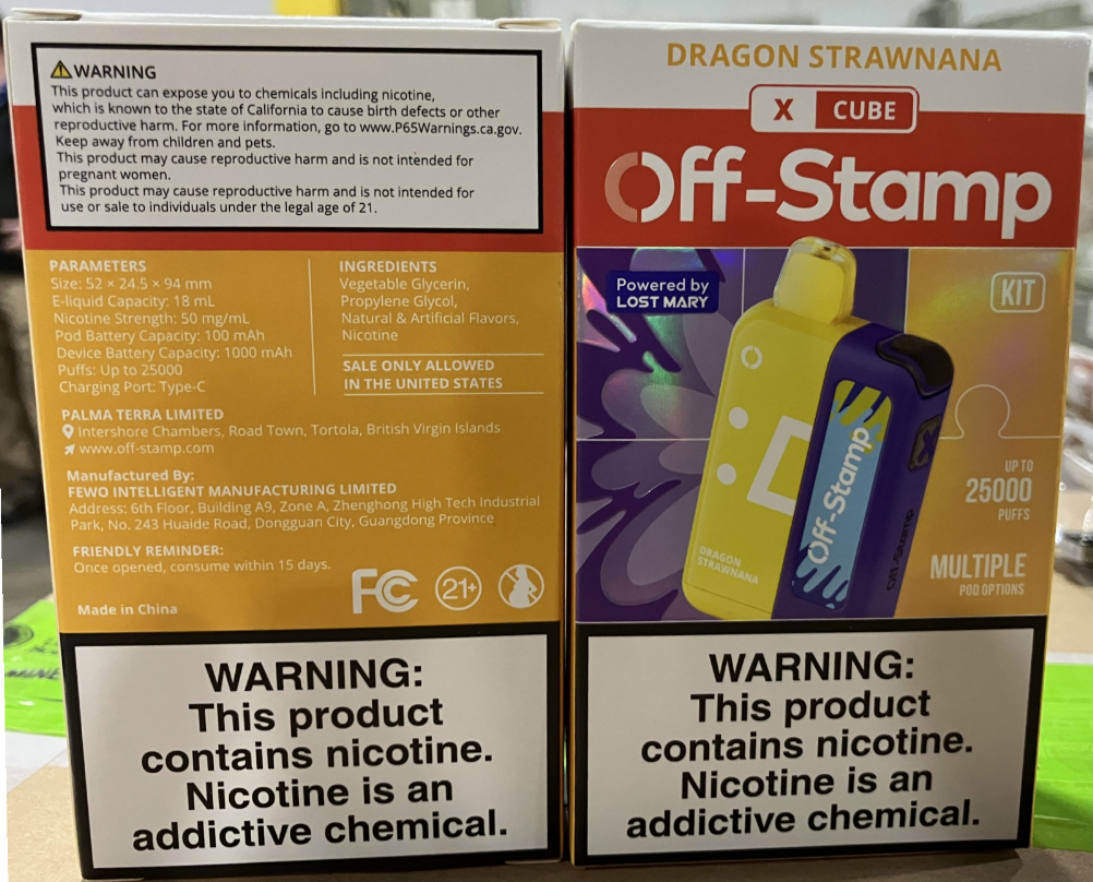 FDA & CBP Seize Nearly 2 Million Illegal E-Cigarette Products