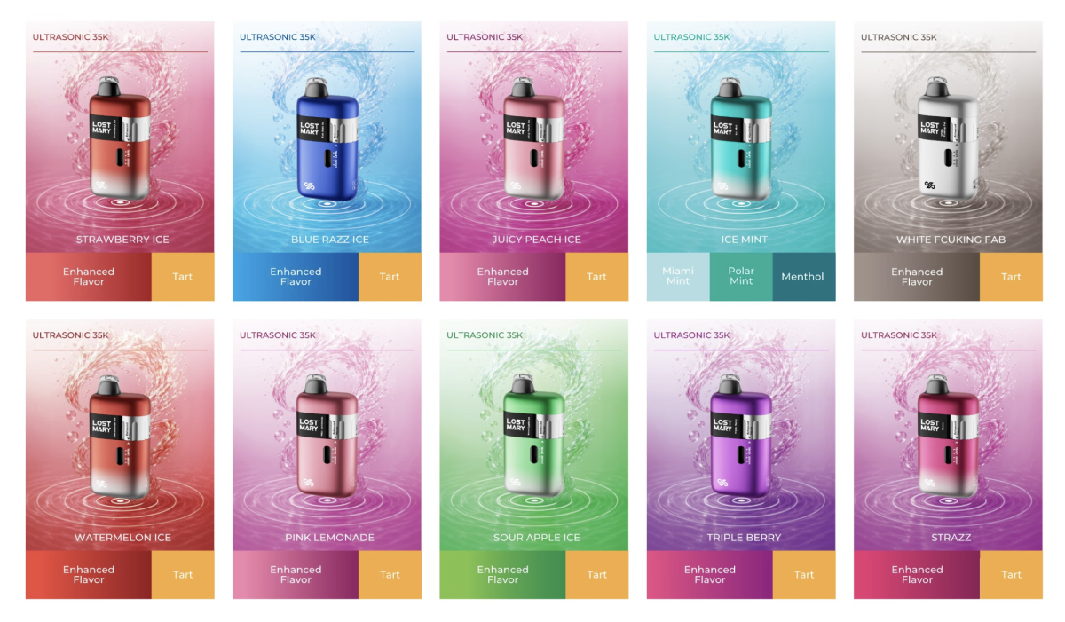 产品｜旋转组件可调口味浓度与酸度 LOST MARY在美推出ULTRASONIC 35K