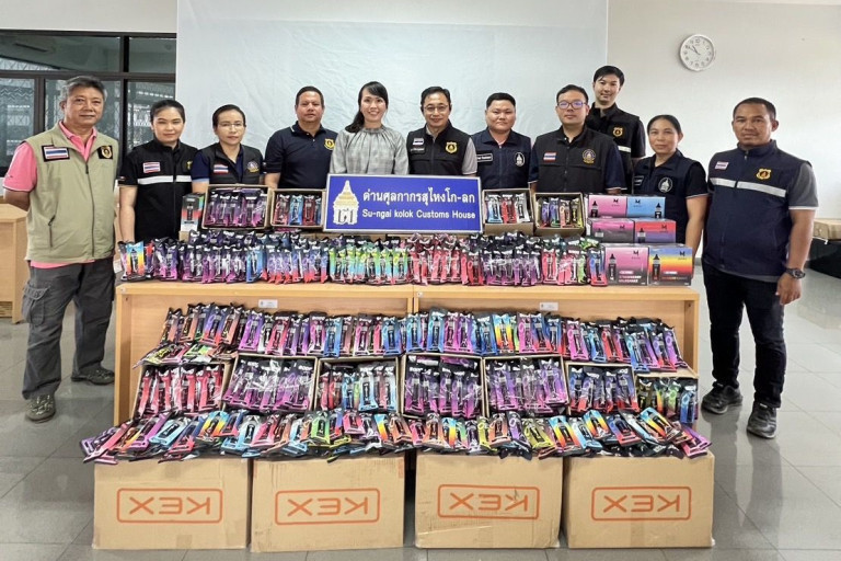 Thailand Seizes Over 20,000 E-Cigarette Devices in May Worth Nearly $220,000