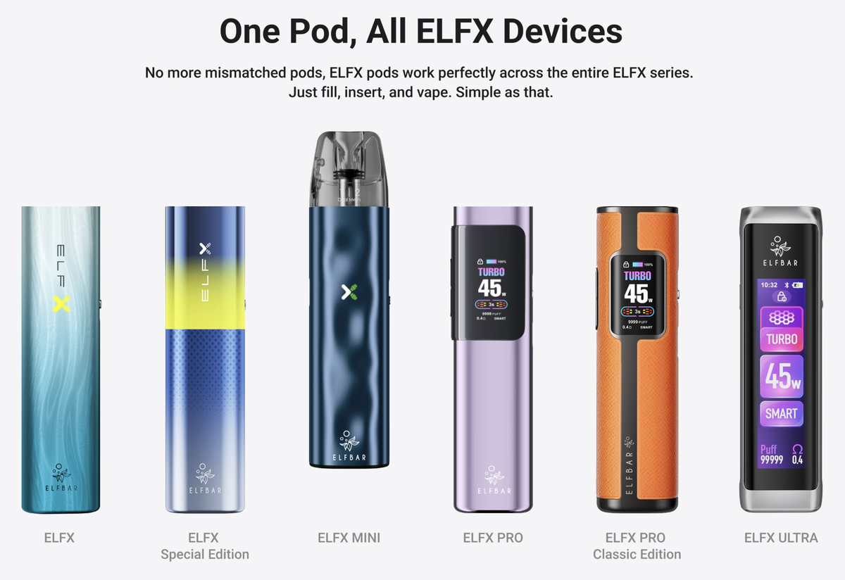 Product | ELFBAR Launches ELFX MINI: Smaller Size, Now with 5 RGB Battery Indicators