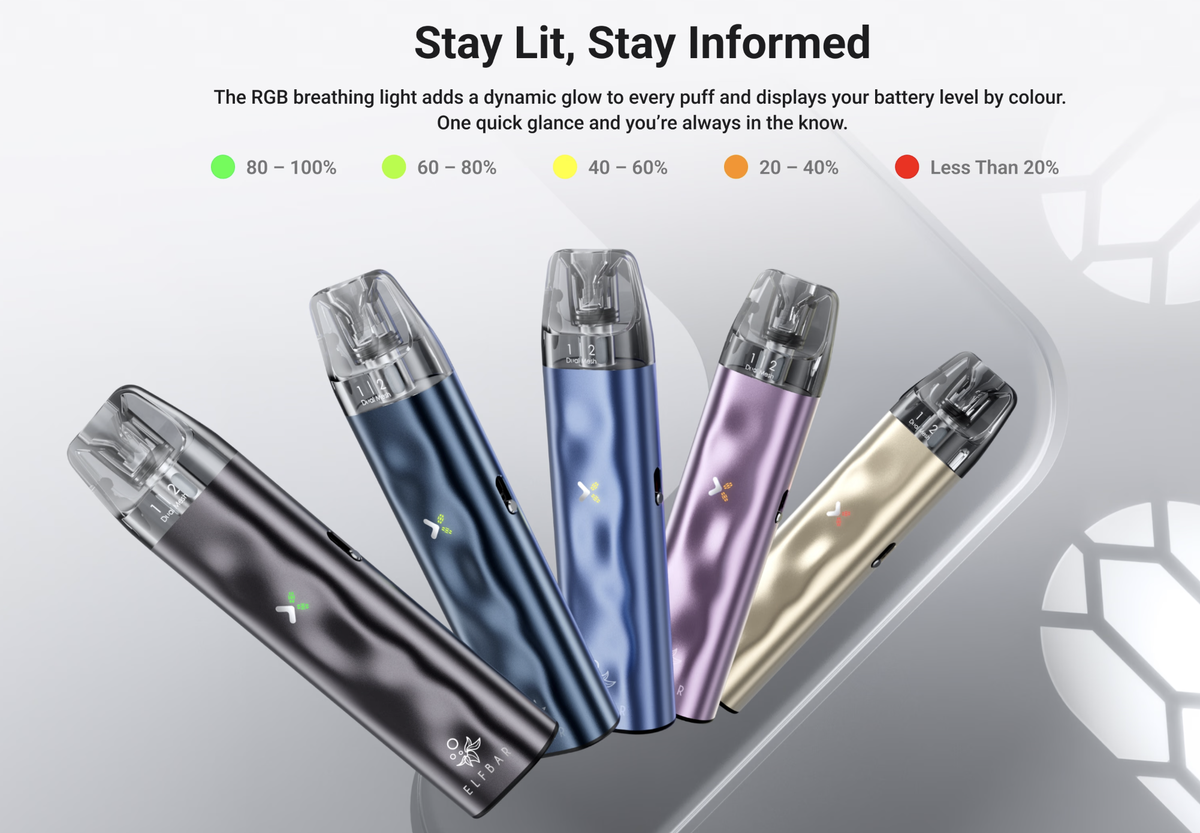 Product | ELFBAR Launches ELFX MINI: Smaller Size, Now with 5 RGB Battery Indicators