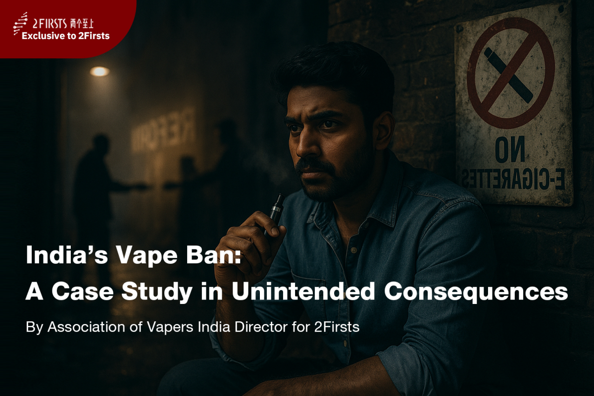 India’s Vape Ban: A Case Study in Unintended Consequences | By Association of Vapers India Director for 2Firsts
