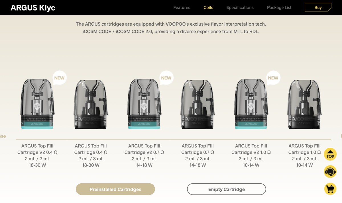 产品｜配备磁吸式保护盖 VOOPOO发布新款开放式电子烟ARGUS Klyc