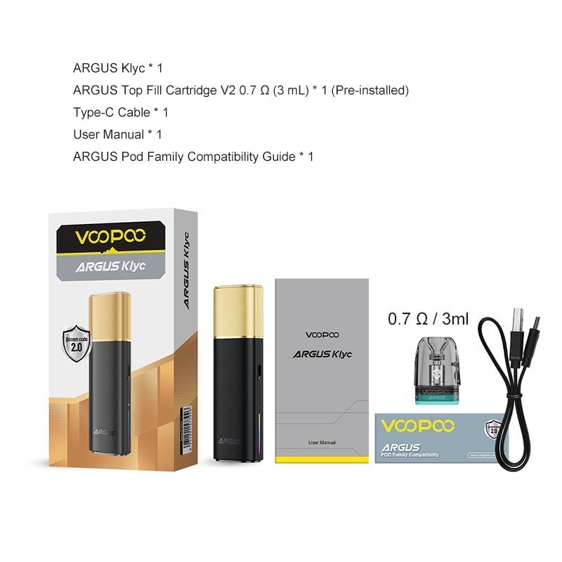 Product | VOOPOO Launches New Open-System Vape ARGUS Klyc with Magnetic Cap Design