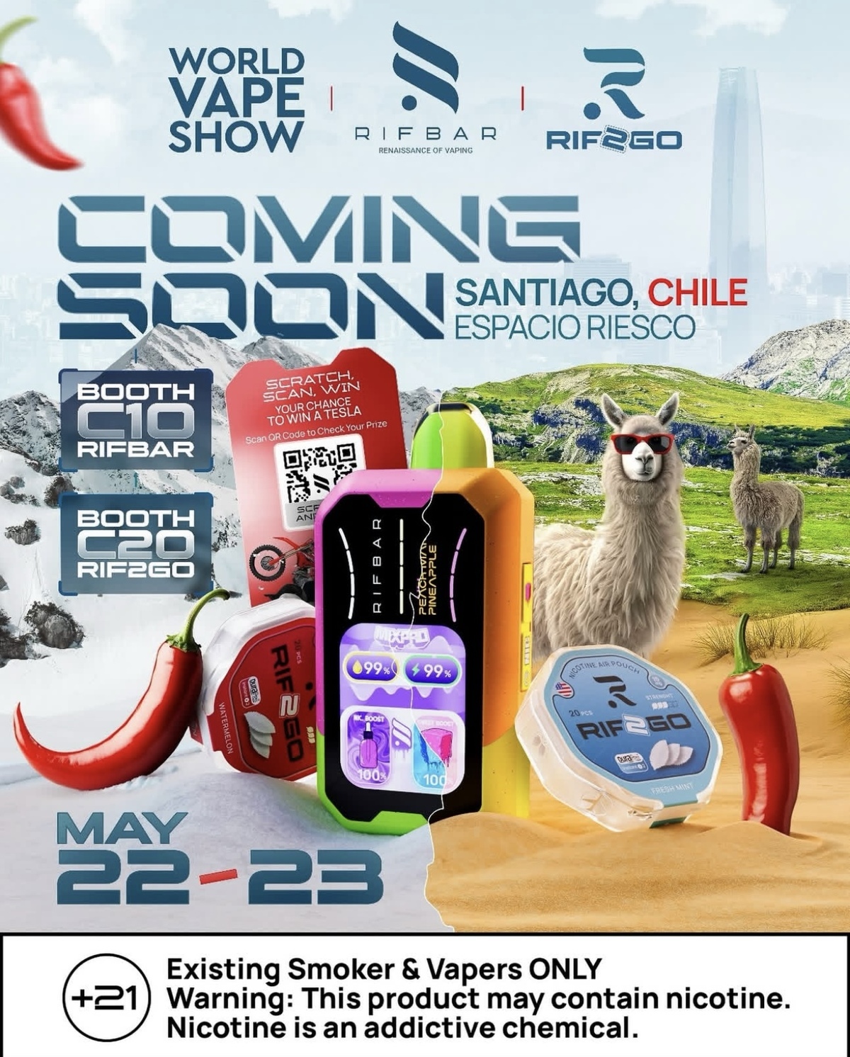 La Feria Mundial del Vape se llevará a cabo en Dubai del 18 al 20 de junio.