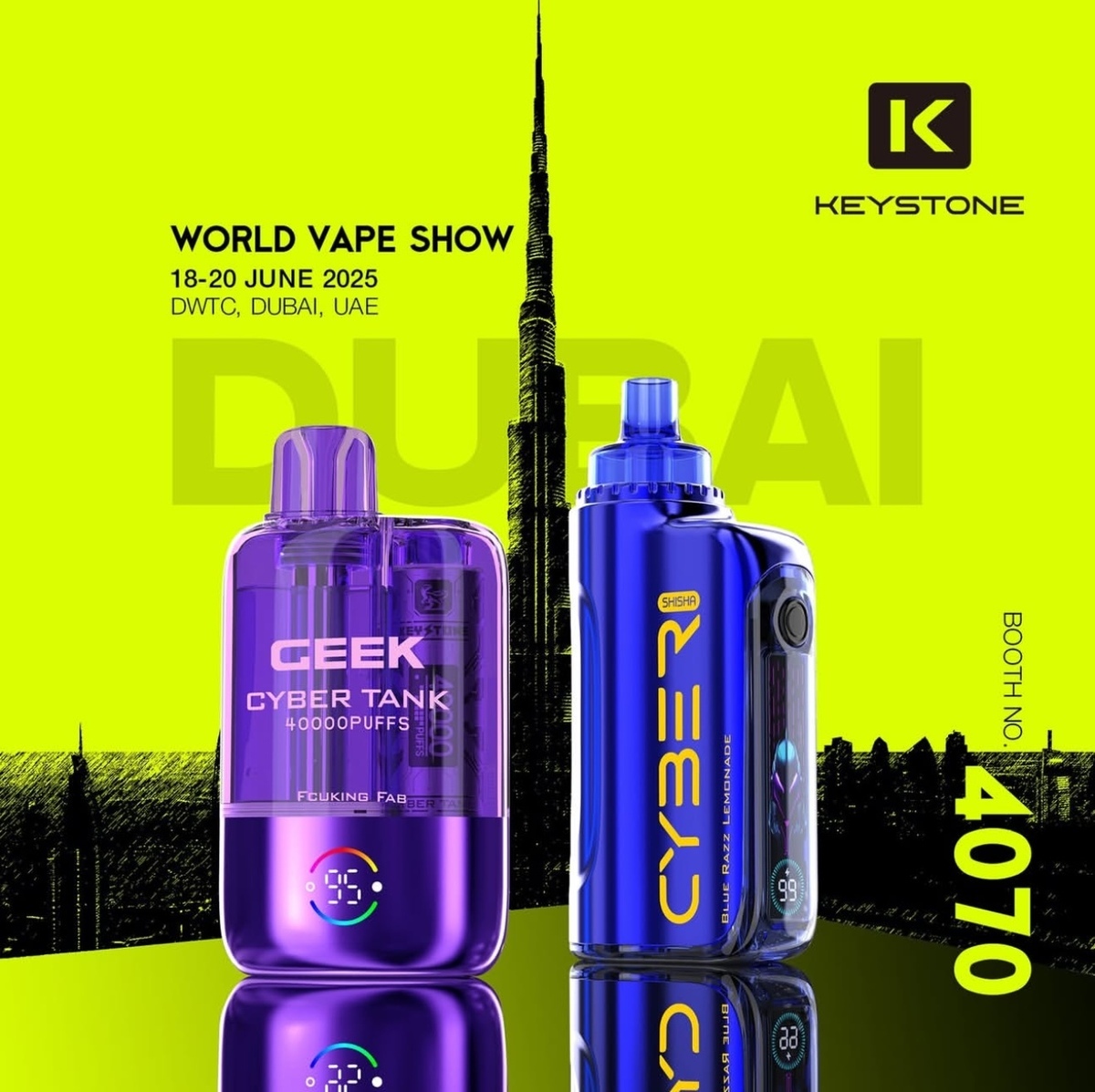 La Feria Mundial del Vape se llevará a cabo en Dubai del 18 al 20 de junio.