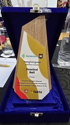 Indonesia Honors Four Provinces for Tobacco Control Efforts, with Bali as a Model