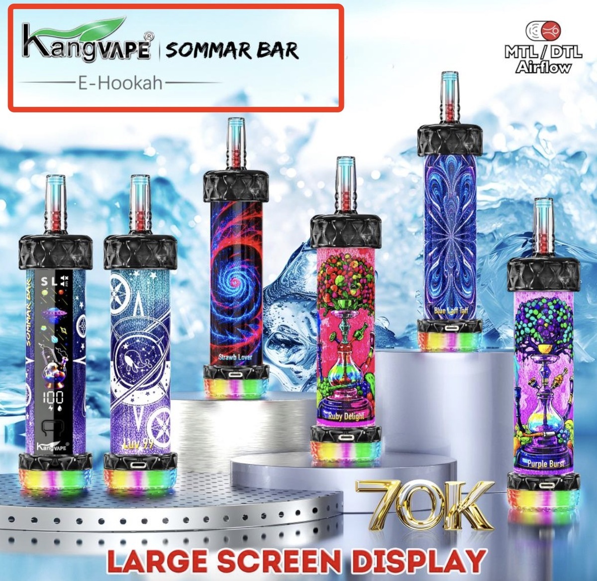 Kangvape lanza un cigarrillo electrónico desechable con 70,000 inhalaciones y 10 sabores.