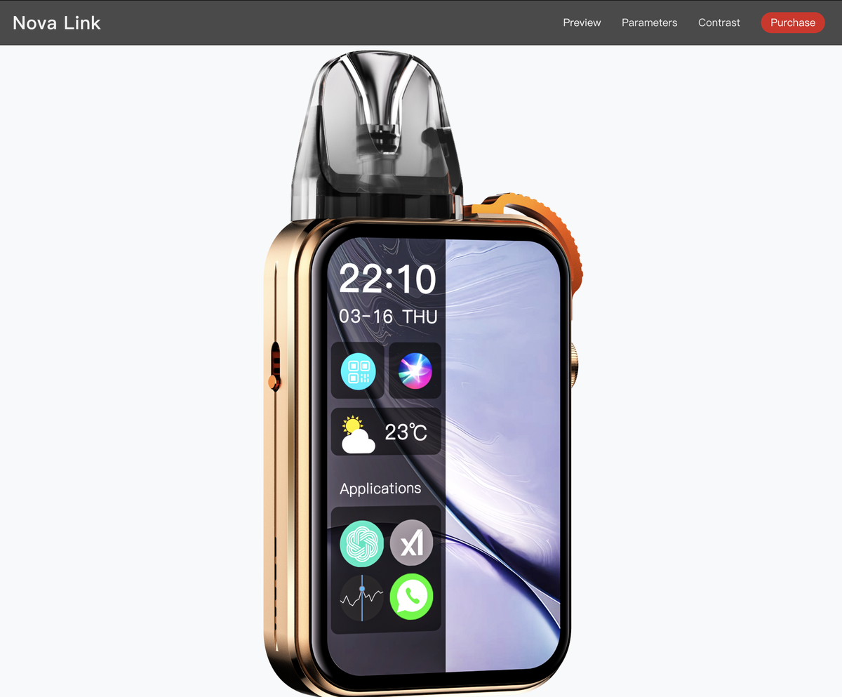 GAAGEE lanza en línea los productos de cigarrillos electrónicos Nova Link y Nova Core.