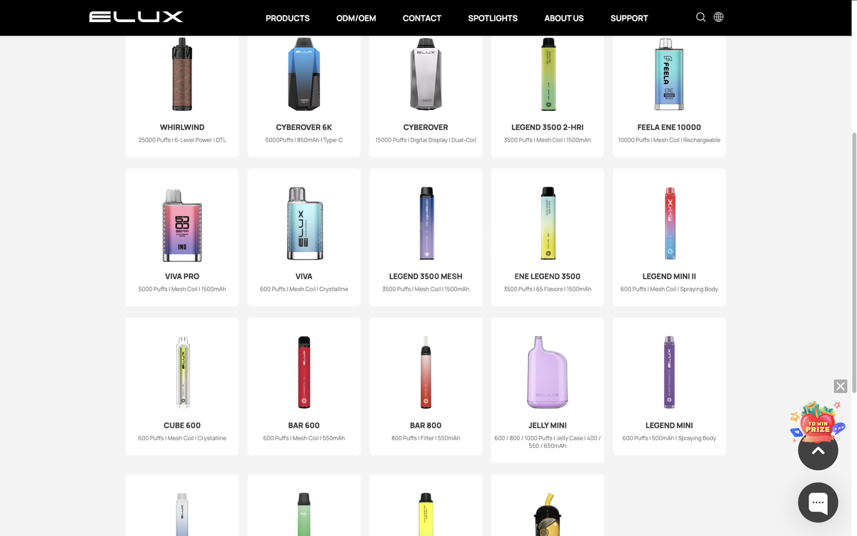 Product | ELUX Unveils New ASTRA Vape with Large Display and 50,000 Puffs