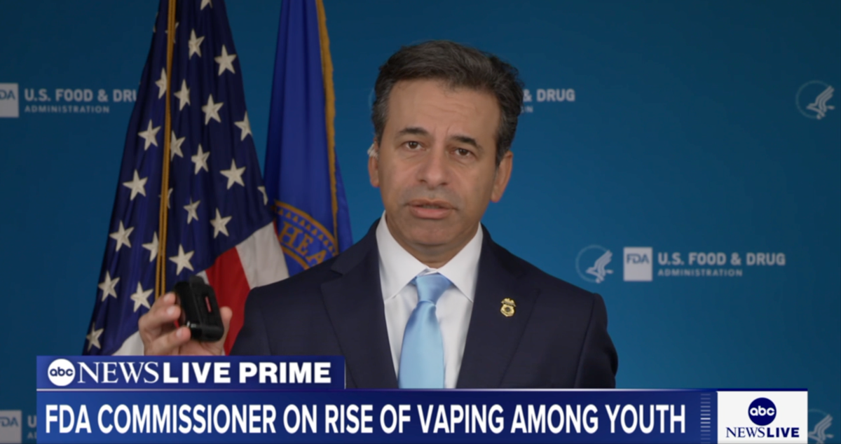 U.S. FDA Commissioner: Cracking Down on Illegal E-Cigarettes a “Top Priority” — 85% of Vape Shop Products Deemed Illegal