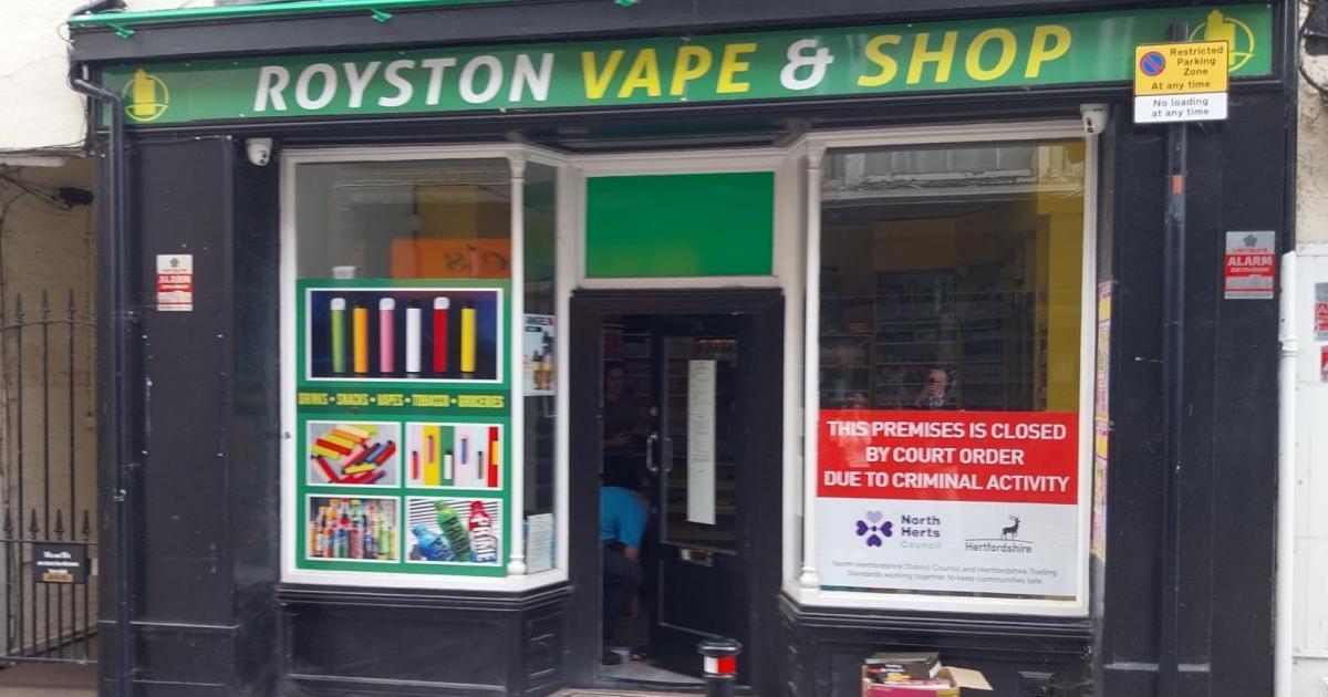 UK Royston Vape Shop Shut Down for Selling Illegal Tobacco and E-Cigarette Products