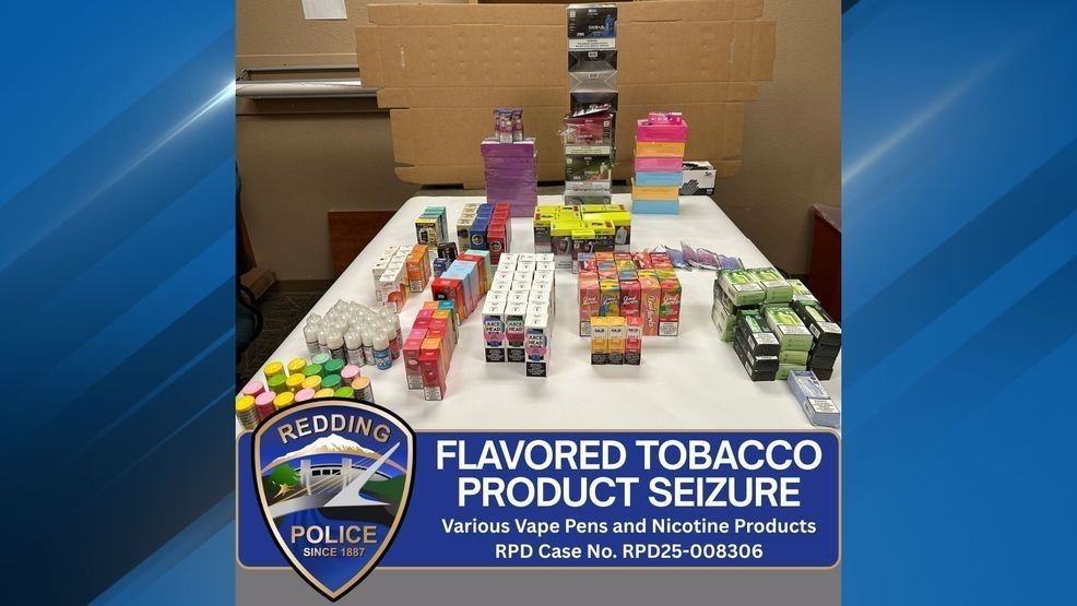 La policía de Redding intensifica su acción contra la venta ilegal de tabaco con sabor.