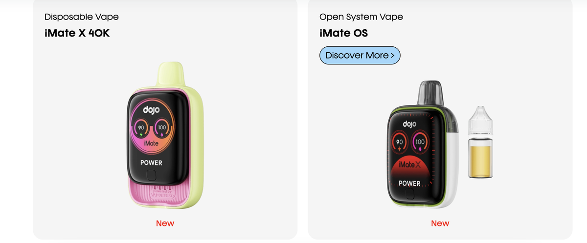 Product | VAPORESSO and DOJO Launch iMate Series: A Dual-Compatible Platform for Open-System and Disposable Devices