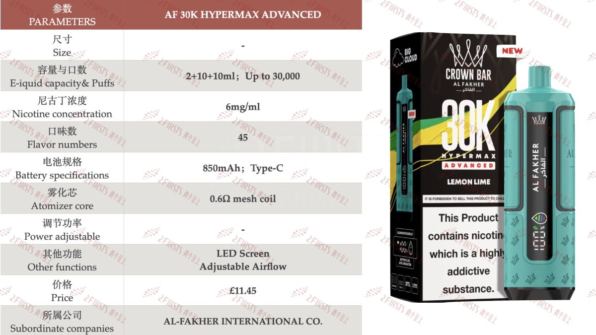 产品| 换弹式设计+四十余种口味可选 AL FAKHER两款水烟式电子烟登陆欧洲市场