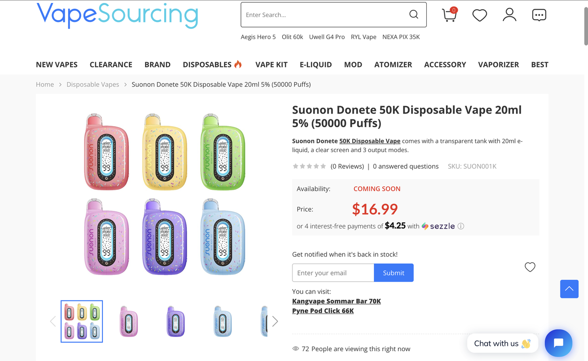 Product|Clear Tank with display screen + donut shape, SUONON DONETE 50K launched in the US