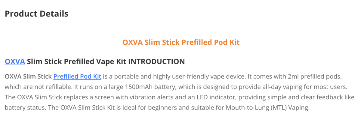产品|2ml烟弹+类似加热不燃烧设备外观,OXVA Slim Stick在英国上市