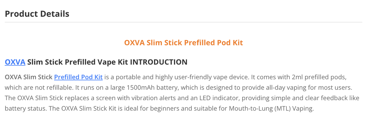 Product | 2ml Pod + HTP-Like Design, OXVA Slim Stick Launches in the UK