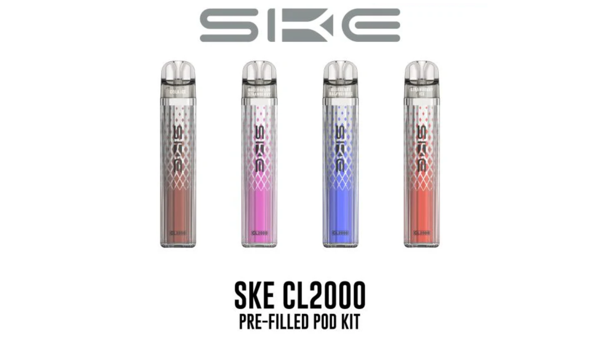 SKE Launches New CL2000 Refillable Pod Vape in the UK with 1.8mL + 2.2mL Dual-Pod Design