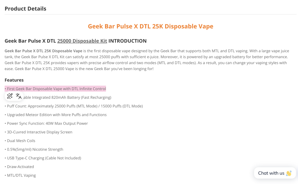 产品｜GEEKBAR Pulse X系列在美发布首款肺吸产品，尼古丁浓度达5%