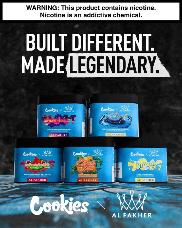 Al Fakher Partners with Cannabis Brand Cookies to Launch New Hookah Line Featuring Five Flavors, Including Blueberry Caviar