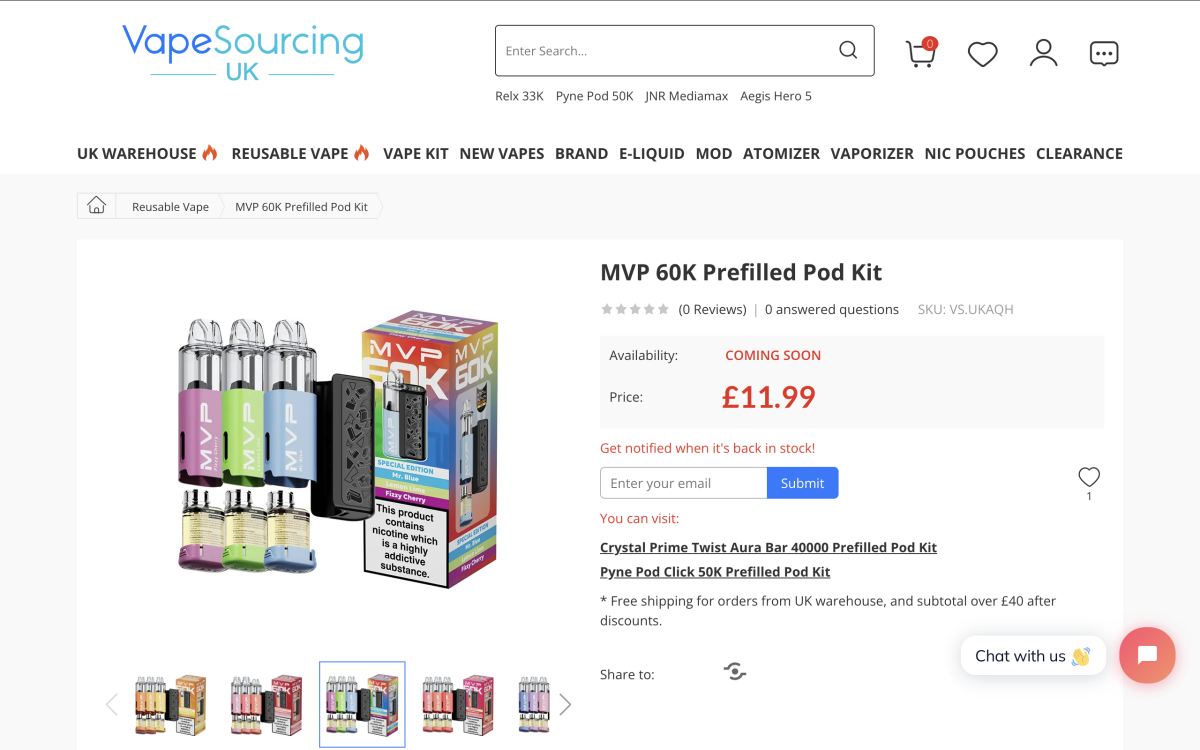 产品|总抽吸口数达6万 新宜康INNOKIN在英推出MVP 60K套装