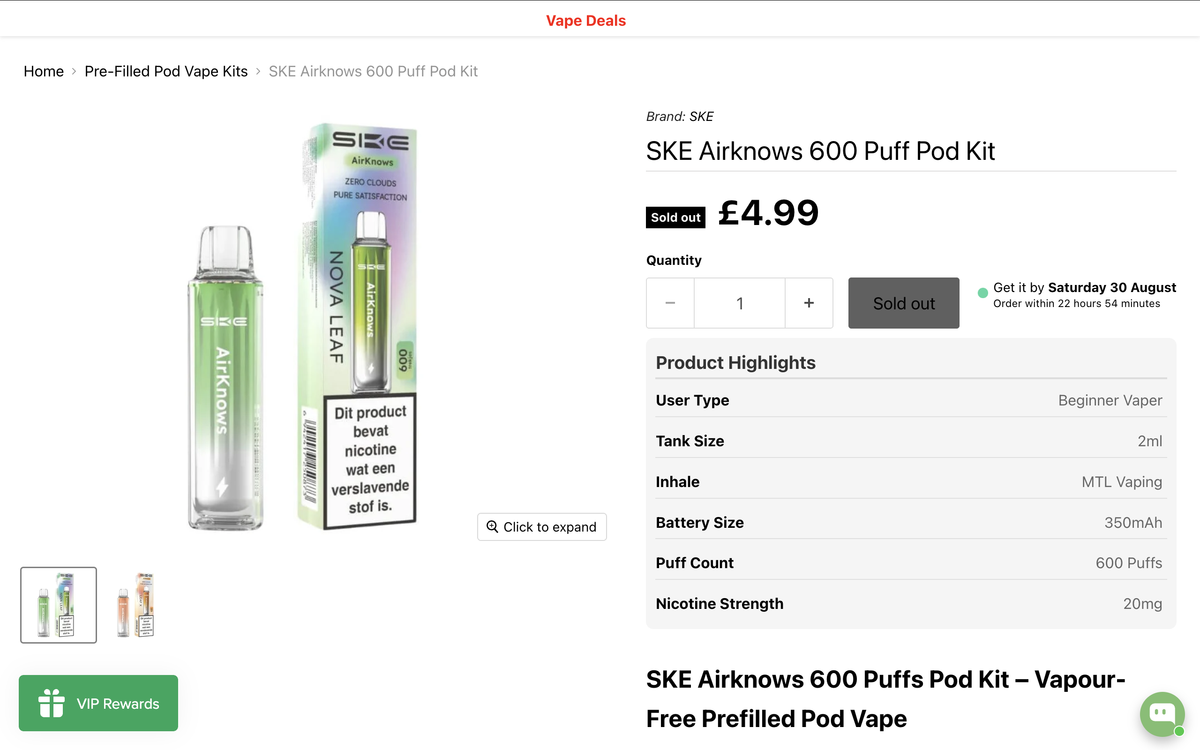 Product | Claims Zero Steam, Zero Smoke, Zero Odor: SKE Solid
