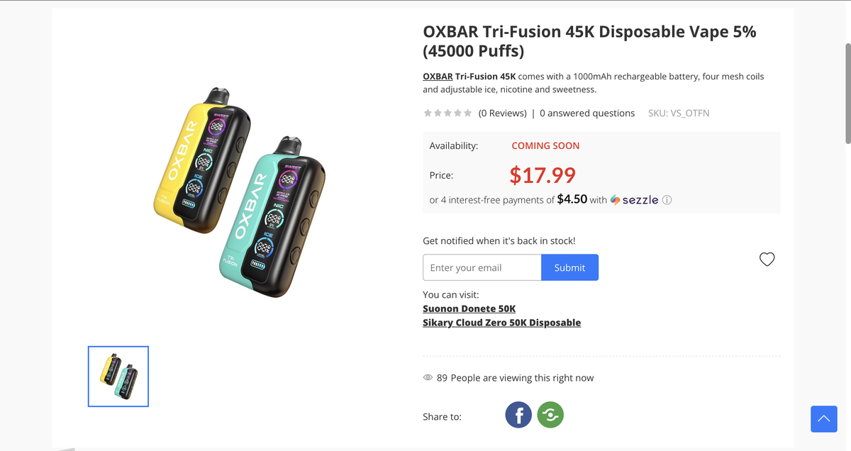 Product | OXBAR's new