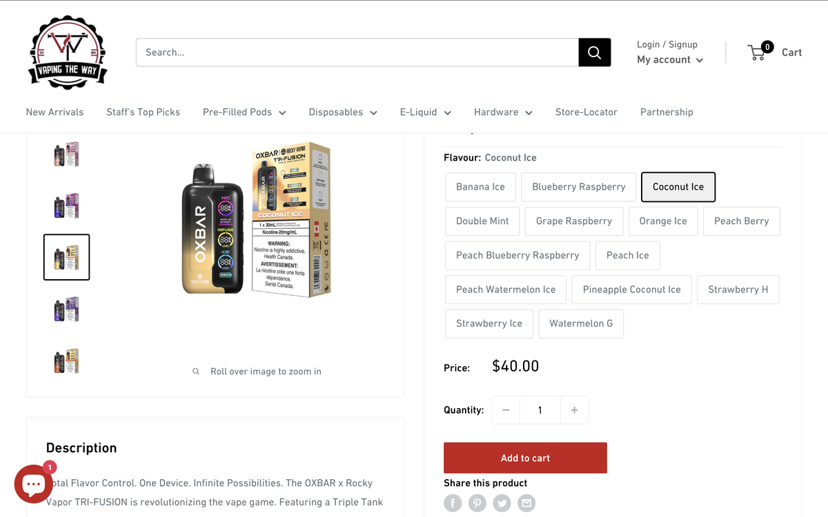 Product | OXBAR's new