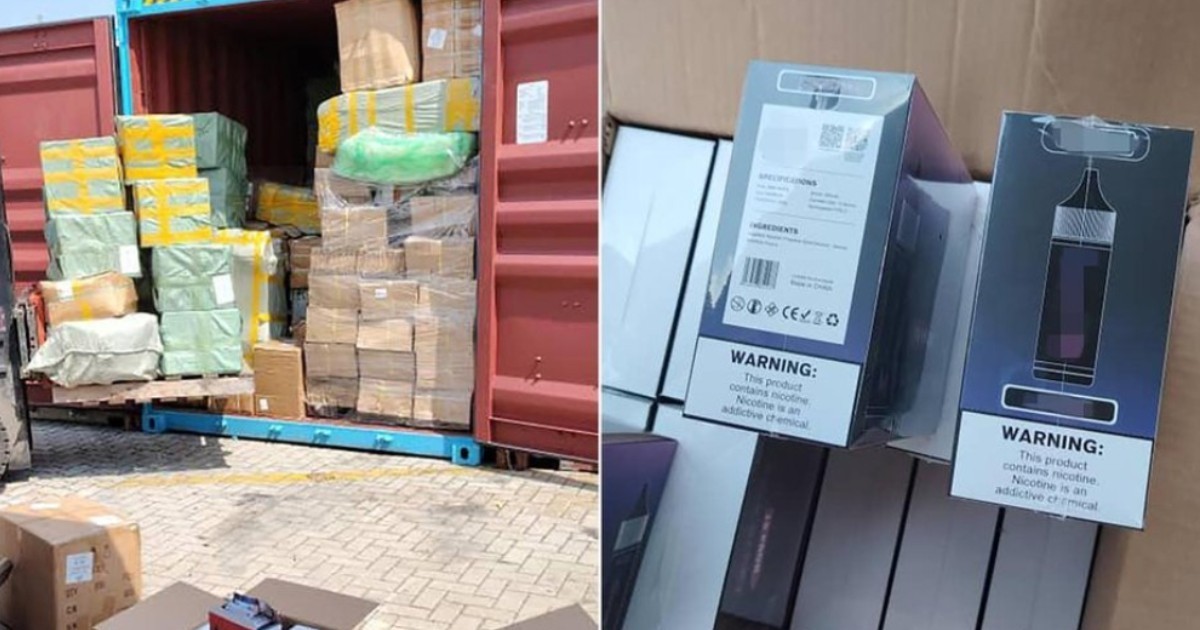 Malaysia Seizes 300,000 Smuggled Vapes and Components, Suspected for Singapore Market, Labeled with “Salthub”