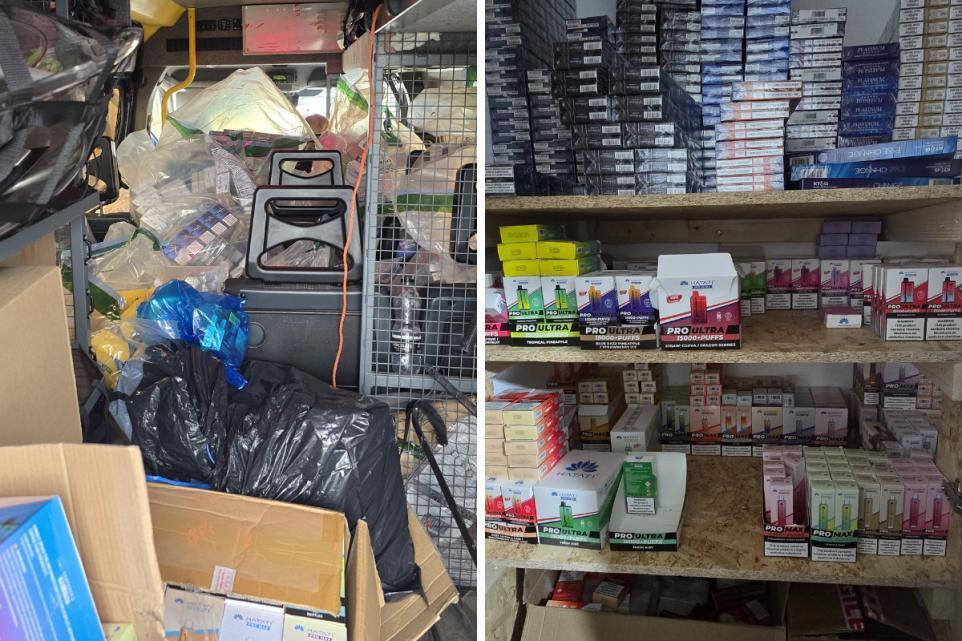 United Kingdom | About £212,000 worth of illegal cigarettes and vapes seized in Preston, Lancashire