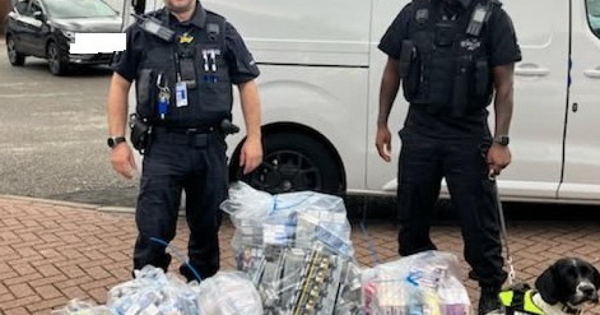 Manchester Police and Oldham Council conduct joint raid on shop, seize counterfeit goods including illegal cigarettes and e-cigarettes. Public tip-off leads to successful operation.