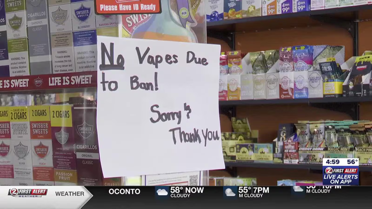 E-cigarette shops in Wisconsin, USA, see sales drop due to new regulations