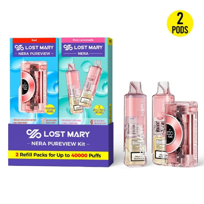 产品｜透明烟弹设计+可更换烟弹套装，LOST MARY Nera Pureview已登陆英美市场