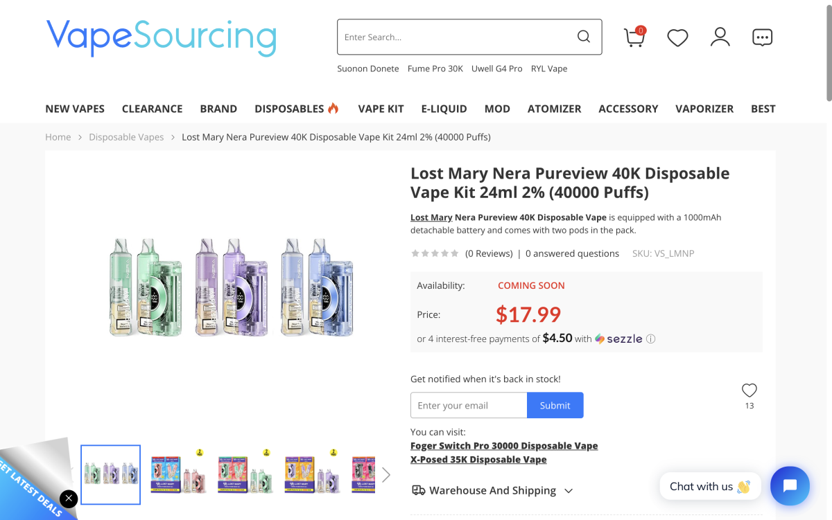 产品|透明烟弹设计+可更换烟弹套装,LOST MARY Nera Pureview已登陆英美市场