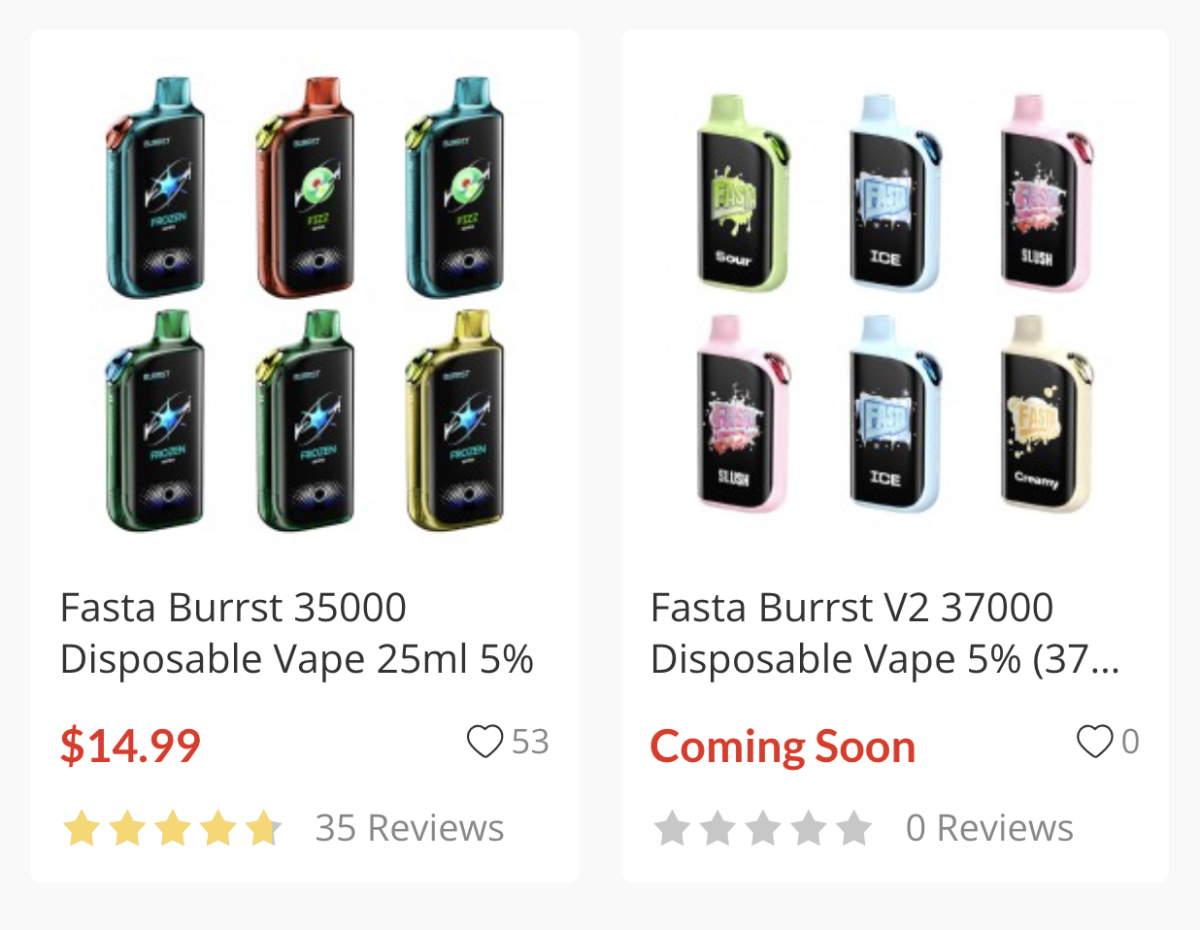 产品|提供4种口味调节版本可选 Fasta Burrst V2 37000上线美国