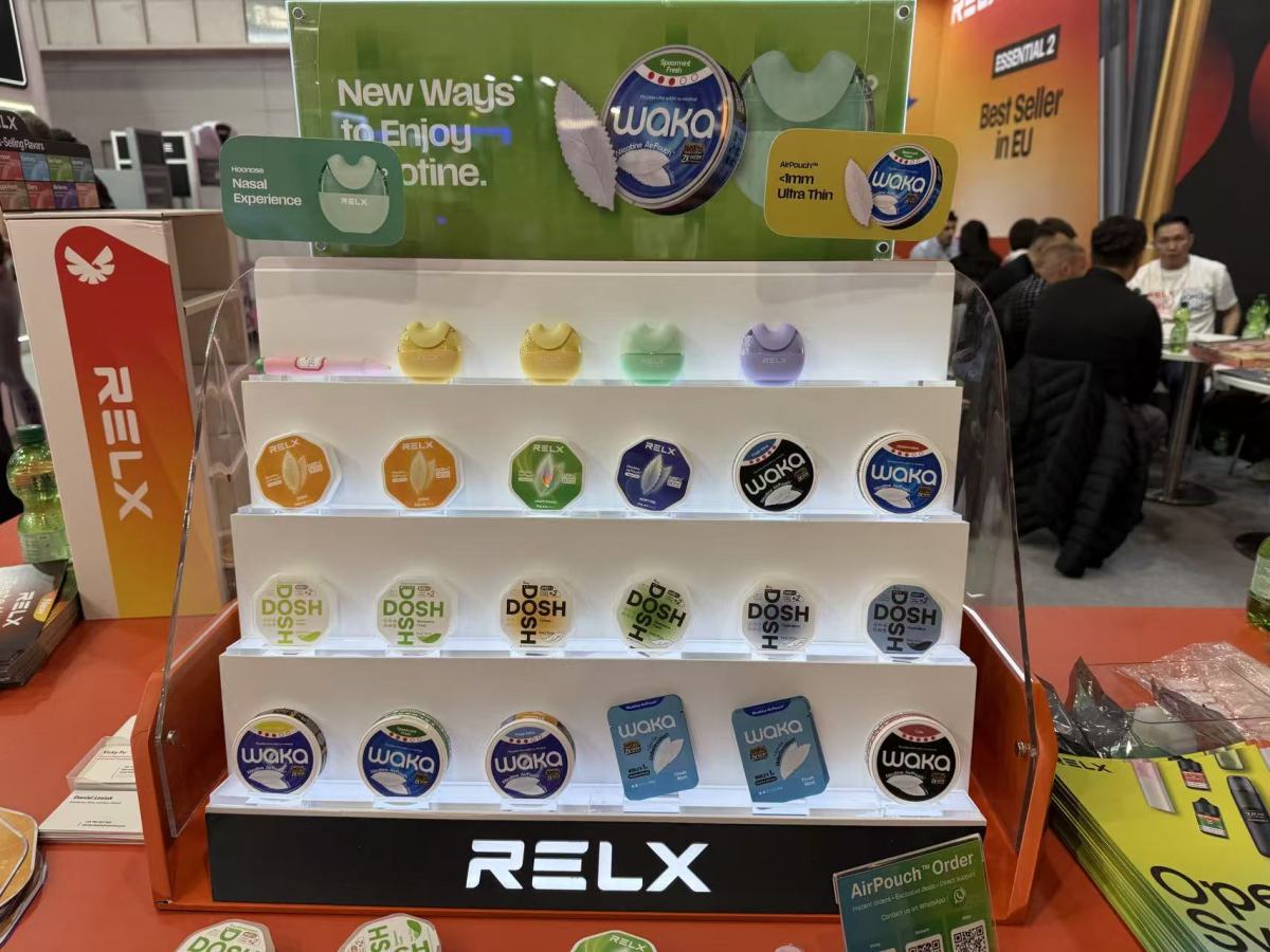 InterTabac 2025 Insights|RELX Unveils “Vaporless” Showcase Cabinet Featuring Nicotine Airpouch and Prototype Vaporless Device