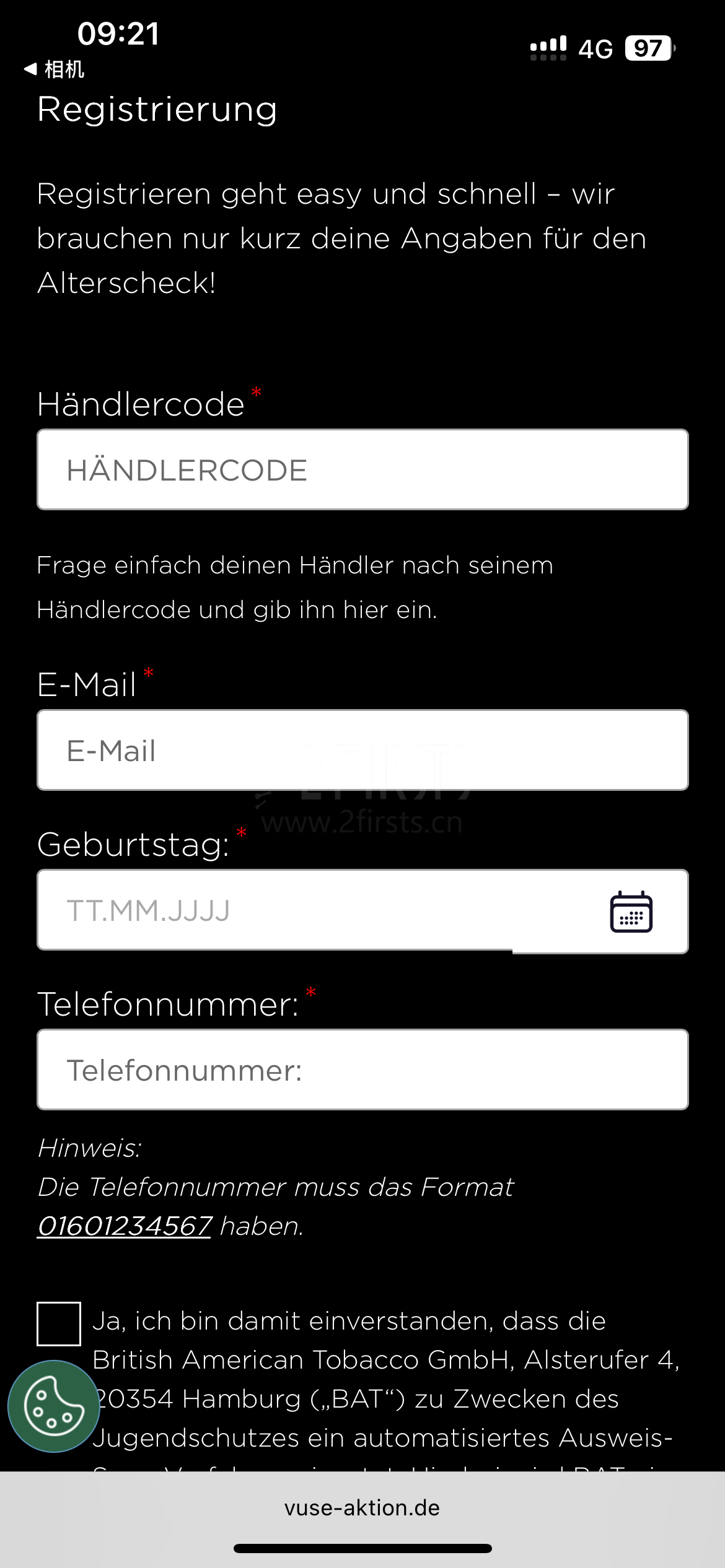 2Firsts Research: VUSE Ultra Promotion in Germany, Free E-Cigarette Kit Worth €23 with Registration