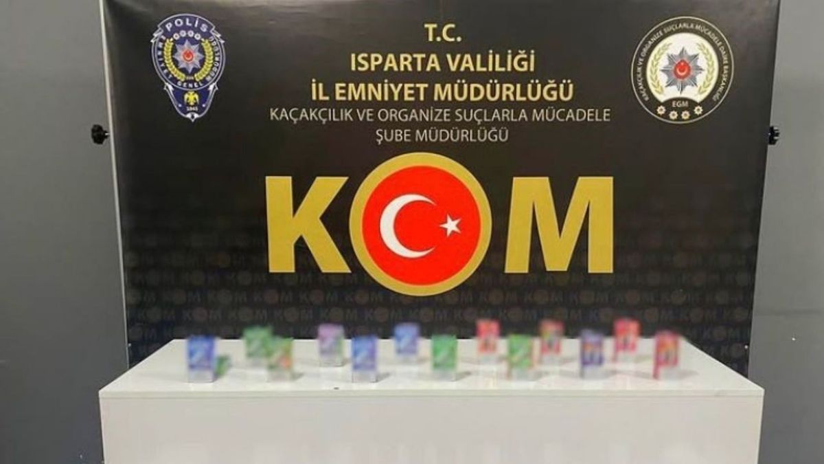 Police in Turkey's Isparta Province Seize 29 Illegal E-Cigarettes in Special Operation, 1 Suspect Identified