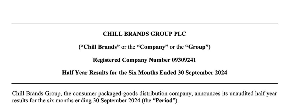 UK Nicotine Company Chill Brands Posts £164,000 Half-Year Revenue, Shuts U.S. Subsidiary to Focus on Distribution
