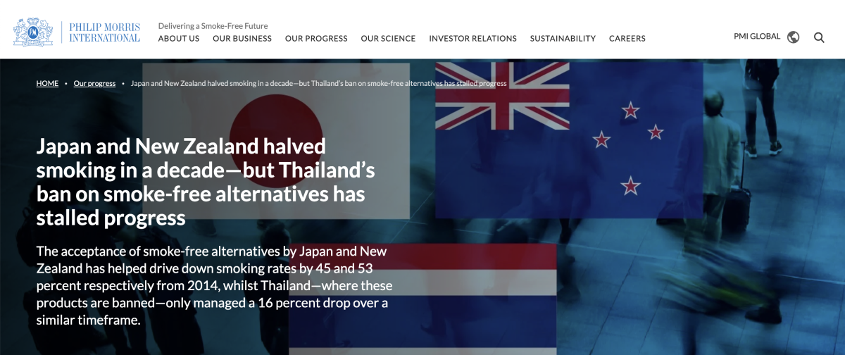 PMI Compares Smoke-Free Policies in Three Countries: Japan and New Zealand Lead Tobacco Control, While Thailand’s Ban Stalls Harm Reduction