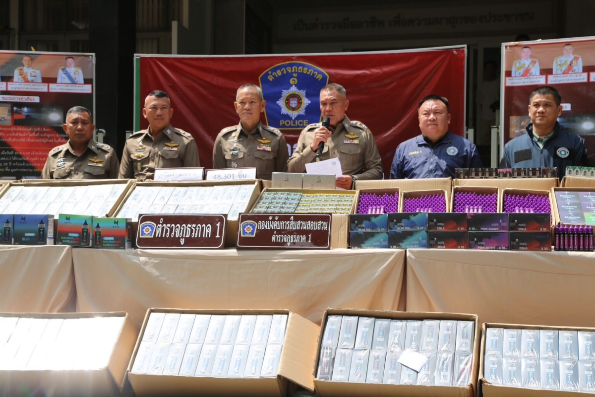 Thai Police Seize 48,000 Illegal E-Cigarettes Worth About $630,000