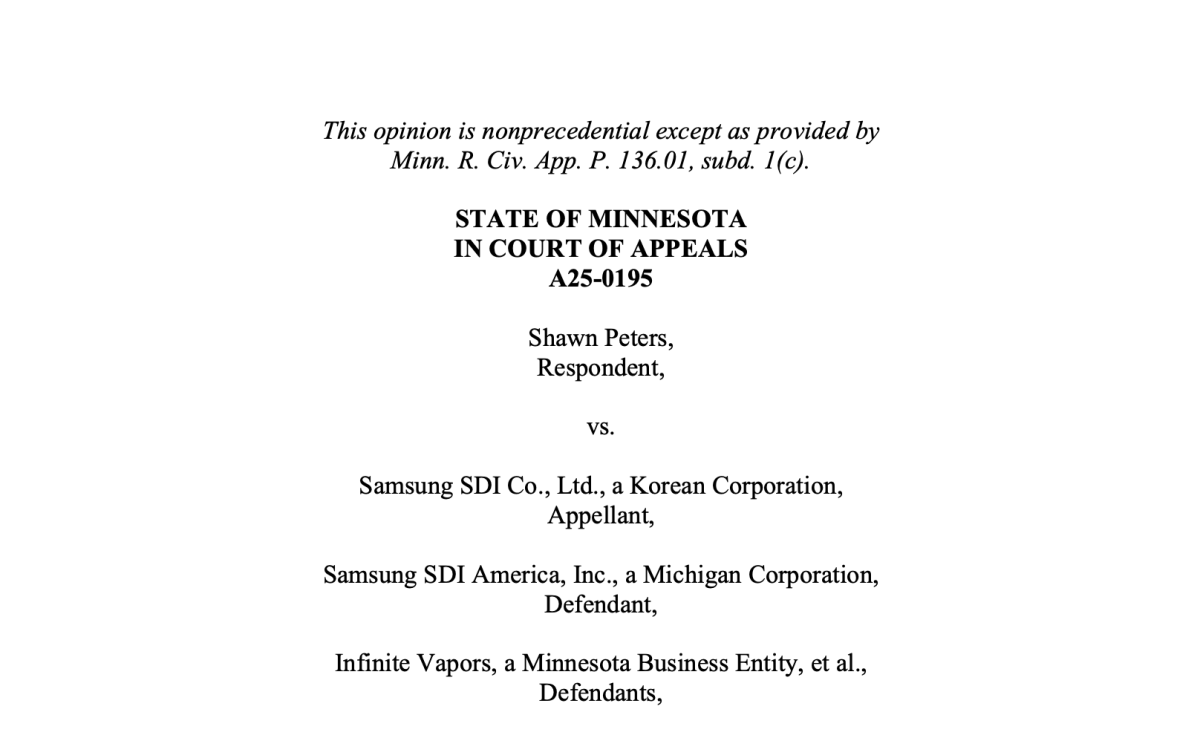 Samsung's battery explosion case proceeds as court finds manufacturer maintained “sufficient contacts” with the state