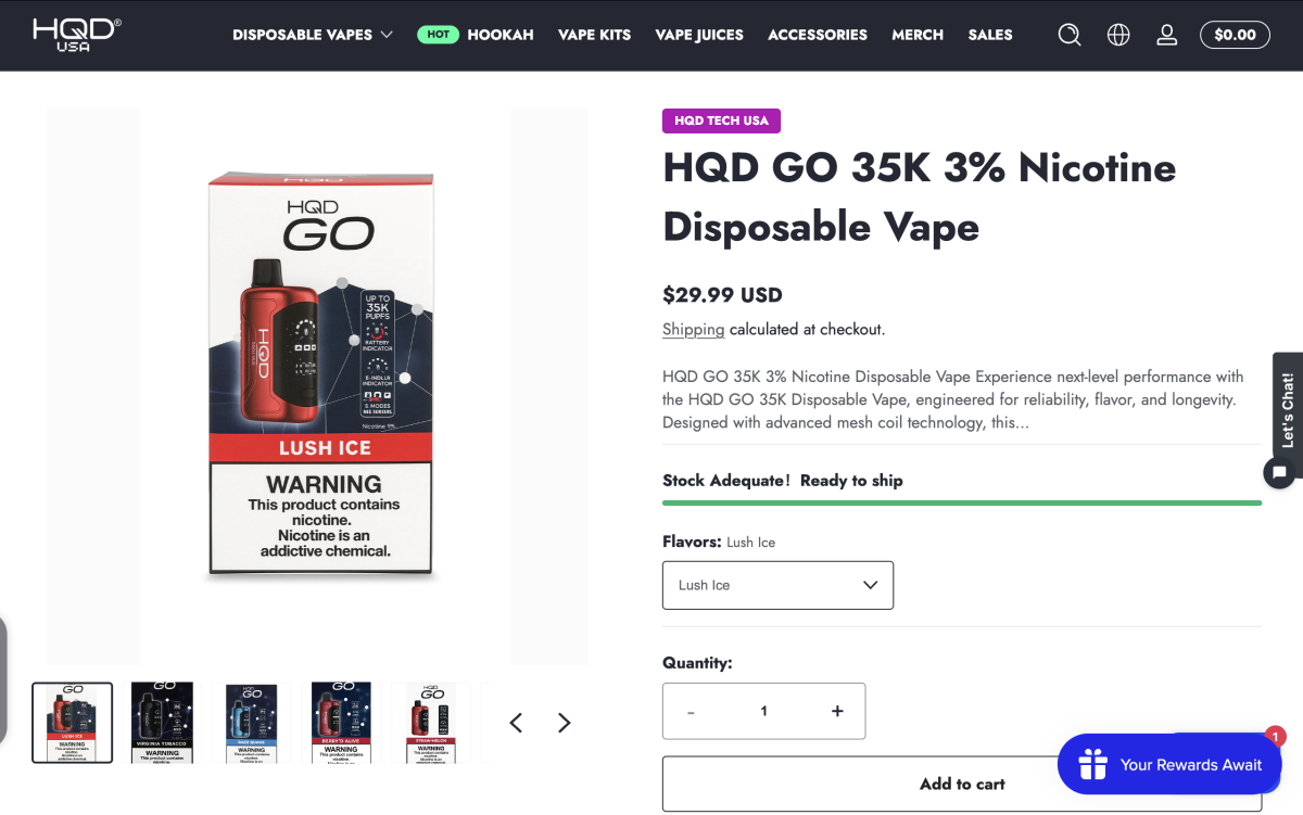产品|支持三档功率调节,售价约30美元,HQD在美国推出新品HQD GO