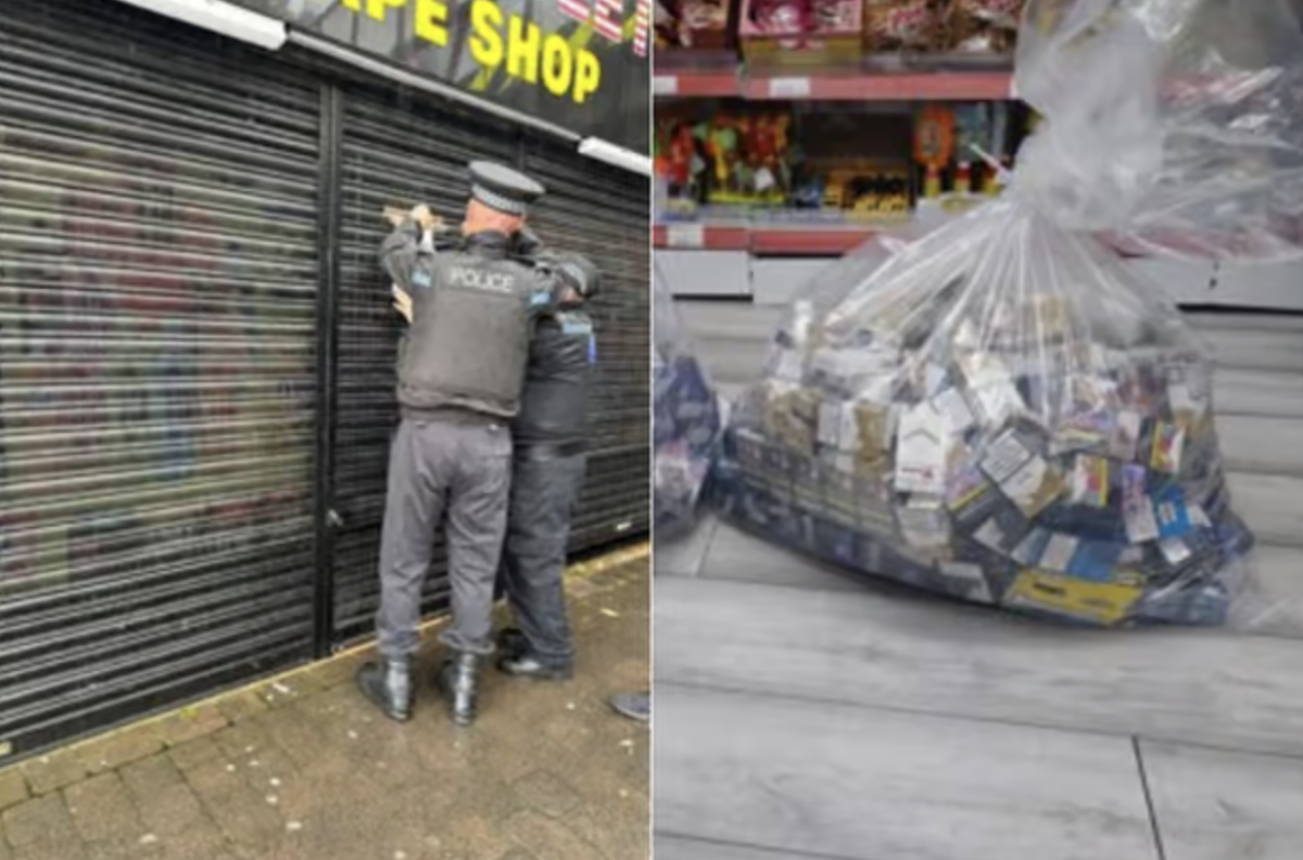 英国警方查获近20万英镑非法烟草与电子烟 涉22家商铺 6人被捕