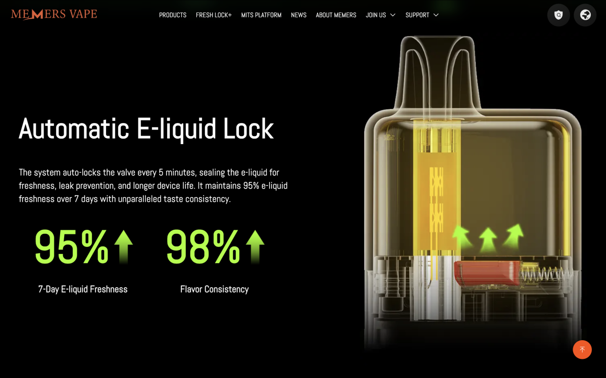 Product | AutoFresh Lock + Transparent Tank: SKE’s MEMERS VAPE Launches New Device