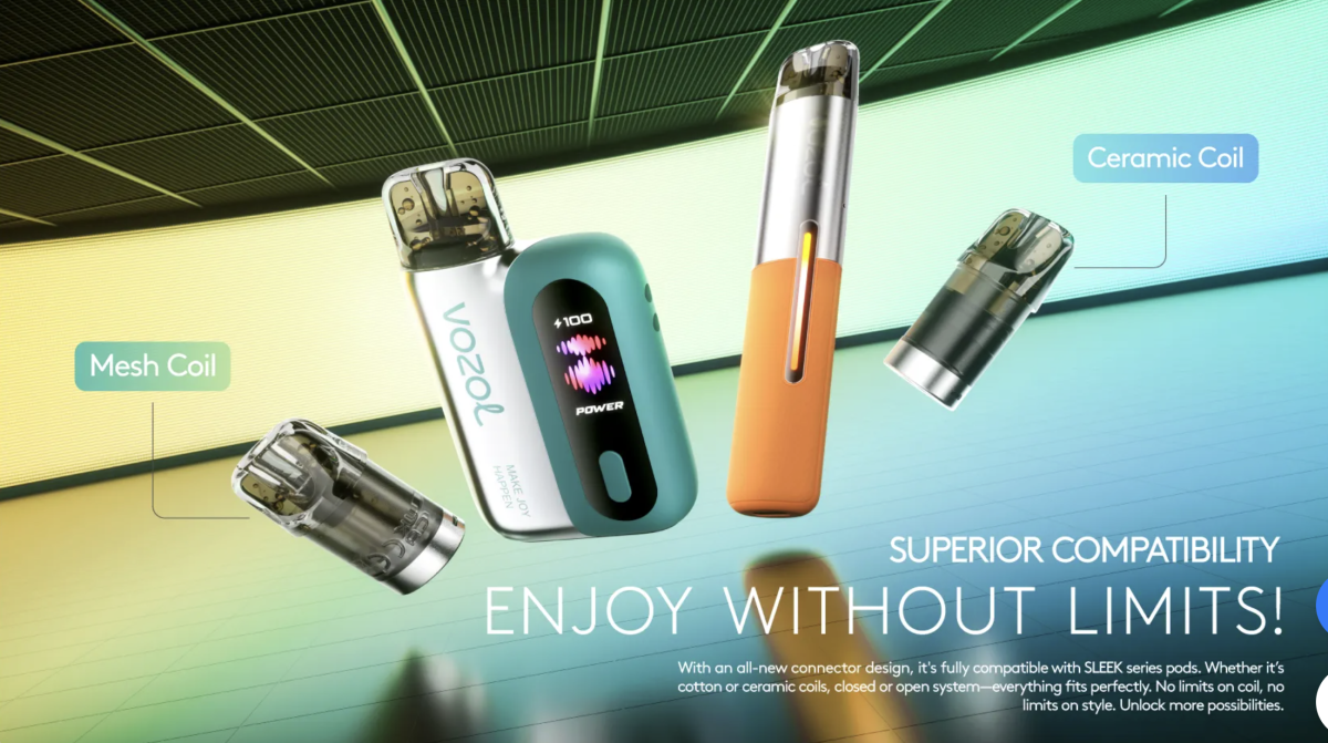 Product | VOZOL Launches Two SLEEK-Series Devices Compatible with Mesh and Ceramic Coils